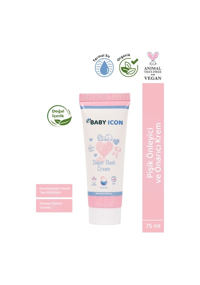 Baby Icon Organik Vegan Pişik Önleyici Ve Onarıcı Krem