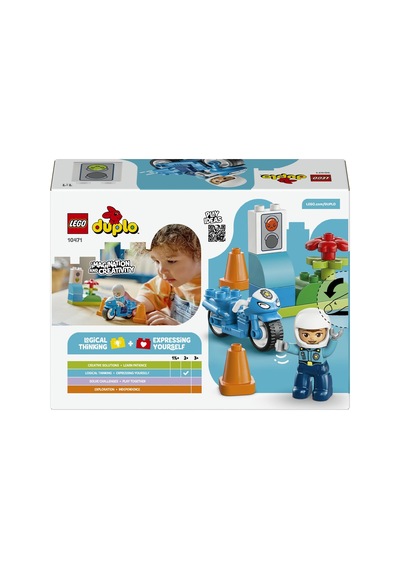 Duplo Kasabası Mavi Polis Motosikleti 10471