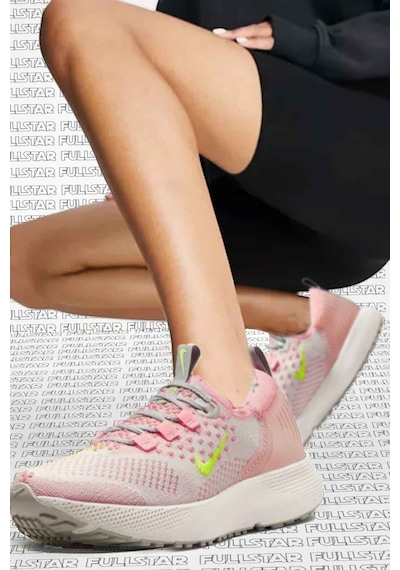 Nike React Run Flyknit Walk Runnig Shoes Yürüyüş Koşu Ayakkabısı Pembe Pudra Pembe Yeşil