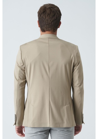 White Stone Belfast C4010 Slim Fit 6 Drop Ceket Bej-bej Bej