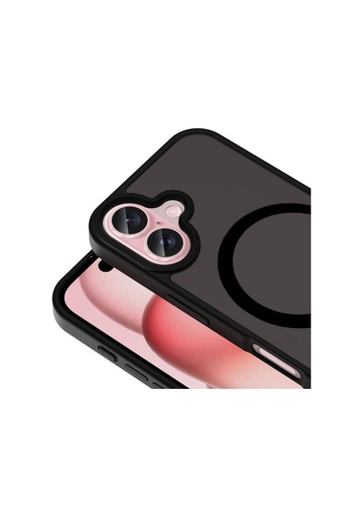 Apple iPhone Uyumlu 16 Plus Kılıf Magsafe Destekli Kamera Yükseltili Silikon Mat Parmak İzi Tutmayan Pazarplus Rose Brown