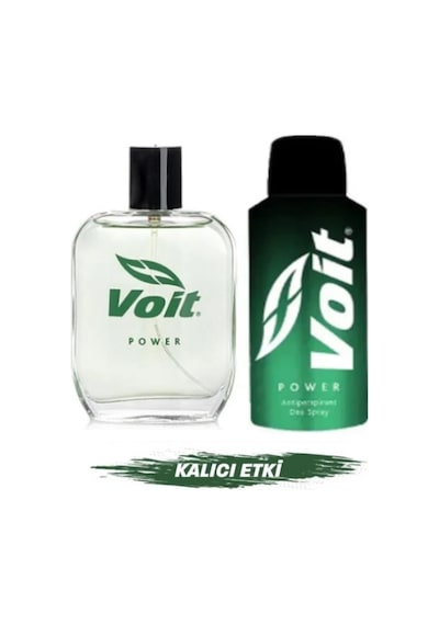 Voit Power Edp Erkek Parfüm 100 Ml Kutusuz & Voit Power Ter Önleyici Deodorant Sprey 150 Ml Aromatik