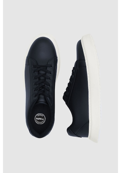 D's Damat 0EC09ORT0378 Lacivert Kalın Beyaz Tabanlı Bağcıklı Sneaker Ayakkabı Lacivert