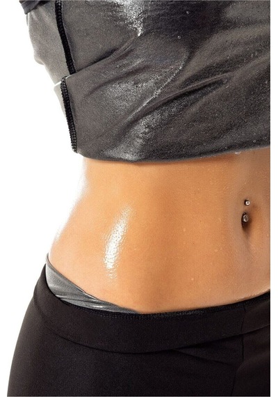 Sh Mağazacılık Unisex Korse Takım Termal Sauna Spor Korse Tayt Ve Atlet Takımı Siyah