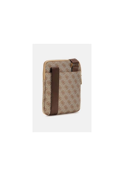 Guess Erkek Vezolla Smart Mini Omuz Çantası Kahverengi