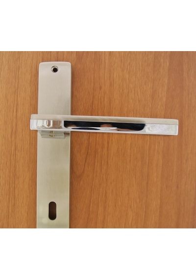 System Larissa Inox Cr-Nb Aynalı Kapı Kolu Oda