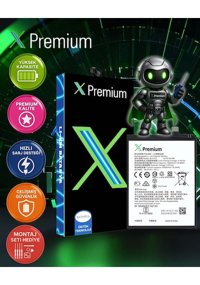 Xpremium Oppo A11x Uyumlu Batarya Pil Süper Yüksek Kalite 5000 Mah Blp727