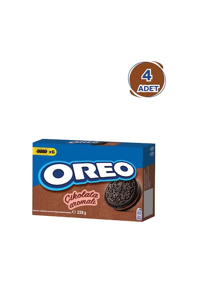 Oreo Bisküvi Çikolatalı 228gr - 4 Paket