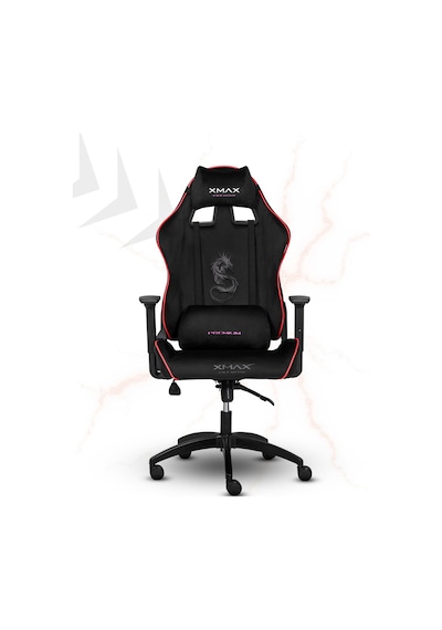 Rio Balerion Terletmez Kadife Kumaş Siyah Gaming Oyuncu Koltuğu - 24 Siyah