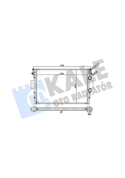 Fiat Marea Motor Radyatoru 1.6 1997-2002 Kale 342230