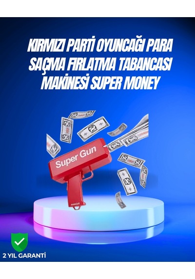 Dolar Boyutunda Kâğıt Atışı Yapan Pil İle Çalışan Oyuncak Tabanca Mh-hs1480-9014