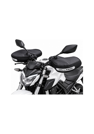 Dellardo Vitesli Motosiklet El Koruma Kılıfı - Reflektörlü Kışlık El Mufu, Su, Rüzgar Geçirmez Pcx Siyah