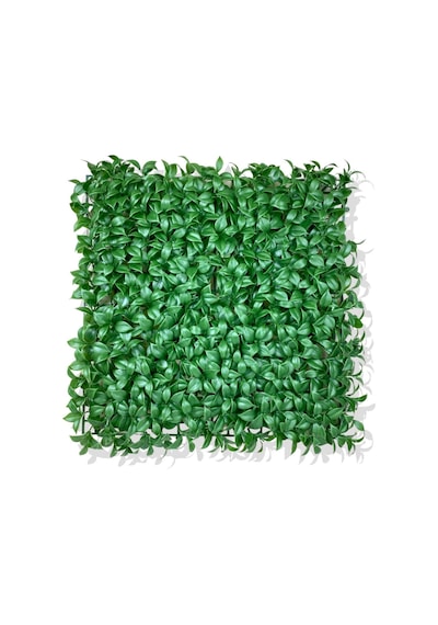 Cihan Çiçekçilik Yapay Yeşil Limon Yaprağı Bitki Duvar Kaplama 50x50 Cm Beyaz- Yeşil