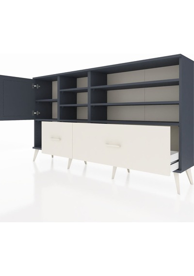 Arges Konsol 8 Raflı 2 Çekmeceli Tek Kapaklı 176x30x99 Antrasit-antrasit/aytaşı Antrasıt/aytası - Antrasıt Arges Konsol 8 Raflı 2 Çekmeceli Tek Kapaklı 176x30x99 Antrasit-antrasit/aytaşı Antrasıt/aytası - Antrasıt