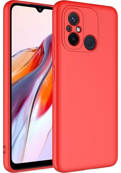 Xiaomi Redmi 12c Kılıf Zore Mara Lansman Kapak Kırmızı