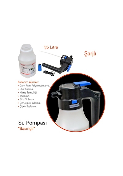 Carub Su Pompası Basınçlı Şarjlı Köpük Püskürtücü 1,5 Lt Br0922547