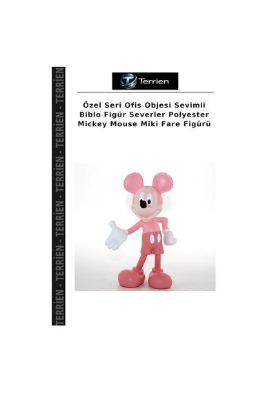 Özel Seri Ofis Objesi Sevimli Biblo Figür Severler Polyester Mickey Mouse Miki Fare Figürü