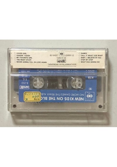New Kids On The Block No More Games The Remix Albüm Kaset Orjinal Dönem Kağıt Baskı