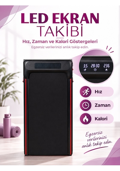 Kompakt Pratik Yürüme ve Koşu Bandı RL-880