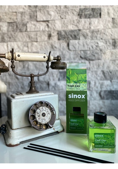 Sinox Bambu Çubuklu Yeşil Çay Oda Ofis Banyo Kokusu 120 ML