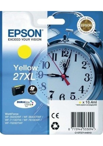 Epson 27xl Yüksek Kapasiteli Sarı Mürekkep Kartuşu C13t27144020 Diğer