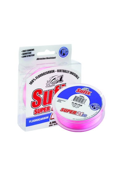 Sufix Süper 21 Fluorocarbon Misina Clear - 0.25mm - 100mt - 5.9kg