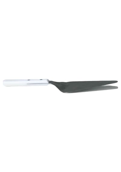 Üçgen Uçlu Çelik Spatula Beyaz Saplı Ergonomik Pasta Börek Servis