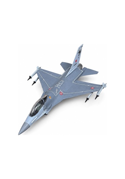 Montajlı + Boyalı F-16 Maket Ucak