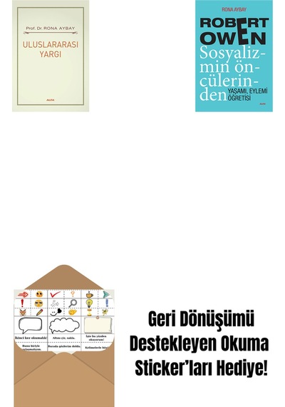 Uluslararası Yargı + Robert Owen Sosyalizmin Öncülerinden + Okuma Sticker'ları
