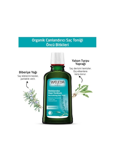 Weleda Revitalizing Hair Toner Organik Biberiye Özlü Canlandırıcı Saç Toniği 100ml