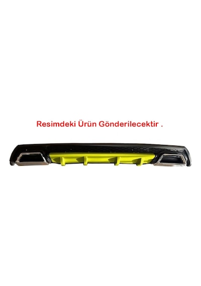 Hyundai Accent Era Sarı Difüzör Çiftli Kare Egzoz Görünümlü D Tip Difizör 2006 - 2009