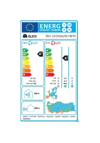 Aura New 12.000 Btu A++ R32 Inverter Klima Wifi Bağlantılı