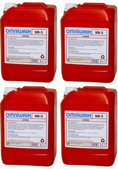 Omniwash Sd-3 Asprin Genel Temizlik Ürünü 4 X 5000ml 4'lü Set