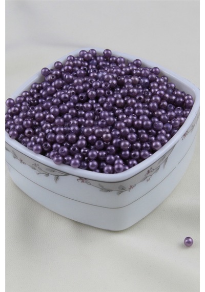 5 Mm Mor Soluk Tonlu İnci Boncuk 30 Gr Kolye, Bileklik, Küpe Ve Takı Yapımı Diğer