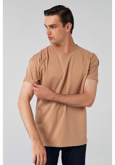D's Damat Ds Damat Comfort Bej %100 Pamuk T-shirt 6HC14ORT02006 Bej