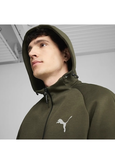 Puma Evostrıpe Full-zip Hoodie Yeşil Erkek Sweatshirt