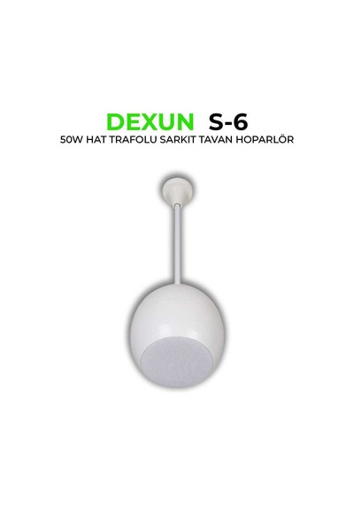 Dexun S-6t Hat Trafolu 50w Sarkıt Tavan Hoparlörü