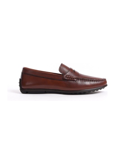 Mubiano Hakiki Deri Mbabd274-tb Erkek Taba Loafer Taba