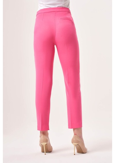 Mizalle Basic Klasik Fuşya Pantolon Fuşya