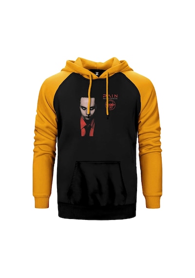 Pain Psalms Of Extinction Sarı Renk Reglan Kol Kapşonlu Sweatshirt Sarı