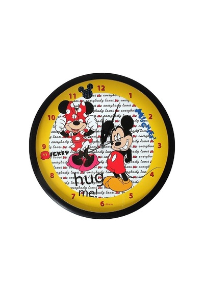 Ykc Mickey Mouse Çocuk Odası Duvar Saati-Lisanslı Çok Renkli