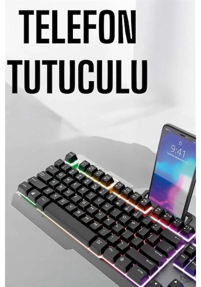 Klavyesi Q Klavye Rgb Işıklı  Mouse