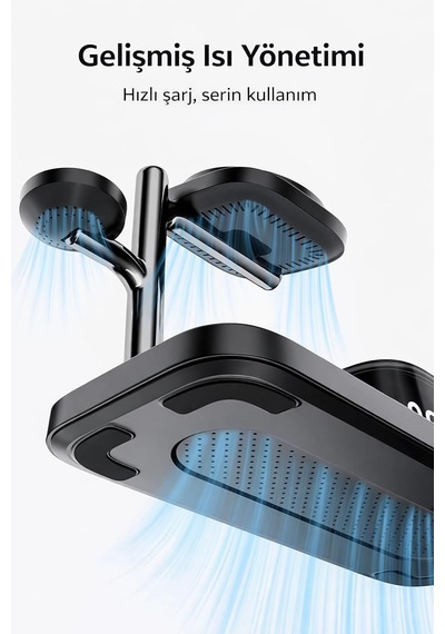 5 İ 1 Arada 25w Qi2 Kablosuz Şarj Standı Bluetooth Hoparlör Alarm Saat Led Gece Işığı