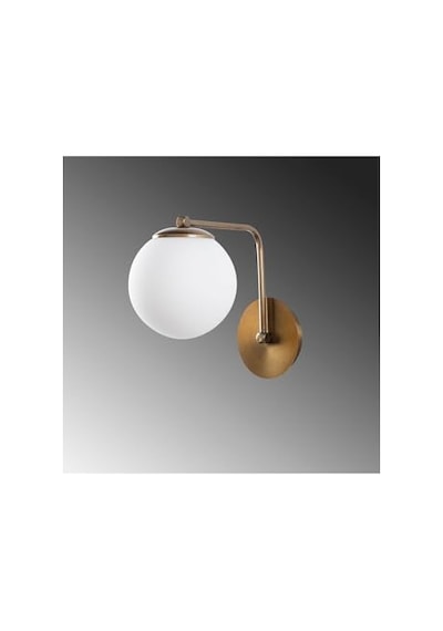 Eskitme Metal Aplik Duvar Lambası E27 Uyumlu 15x26x22 Cm Yatak Odası Oturma Odası, Bej-1 Diğer