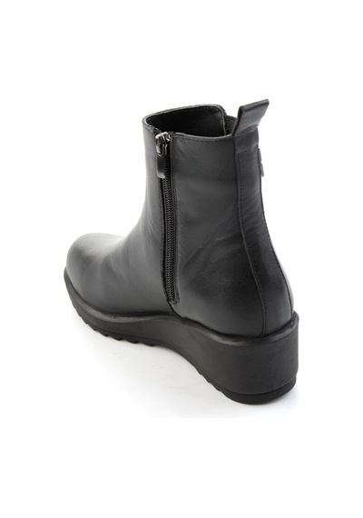 Bambi Siyah Hakiki Deri Kadın Bot & Bootie K02788088003