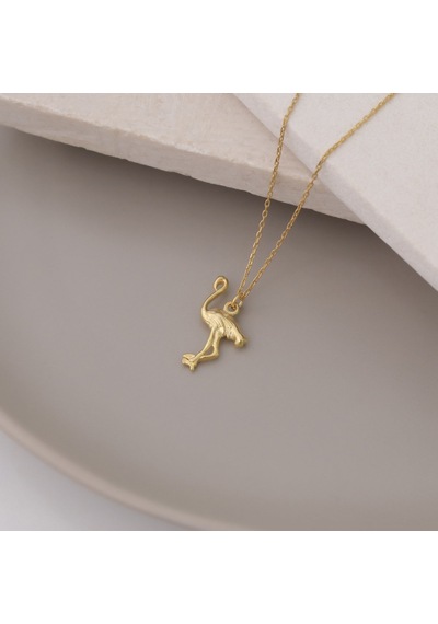 925 Ayar Gümüş Flamingo Kolye