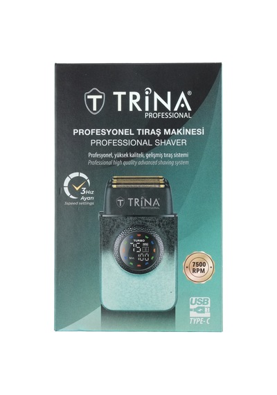 Trina Professional Tıraş Makinesi Turkuaz Trnsklks0023tr