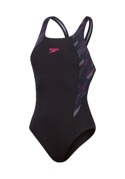 Speedo Hyperboom Spl Msbk Af Blk/pınk Mayo 8-1347016765 Pembe - Siyah