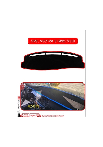 Opel Vectra B 1995-2001 Torpido Koruma Halısı Kırmızı Kenar