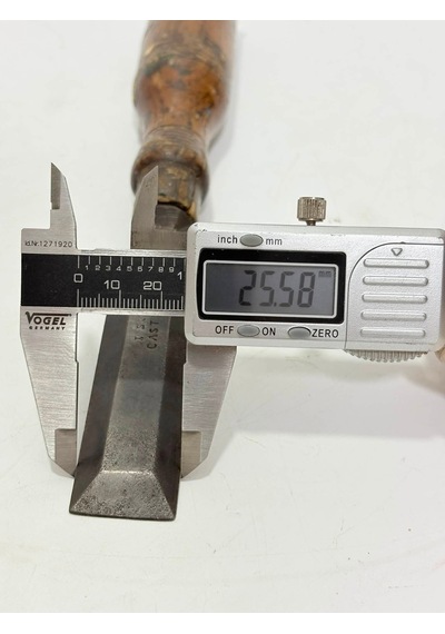 Antika İngiliz Ahşap Torna Bıçağı 075
